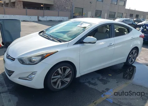 2014 Hyundai Elantra Limited из США, поврежденный, VIN 5NPDH4AE6EH528261